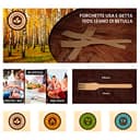 Set Posate Ecologiche in Legno di Betulla 500 Forchette + 500 Coltelli - Monouso 100% Naturali Biodegradabili e Compostabili Usa e Getta - 4