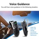 SUNITEC Kit Vivavoce Bluetooth da Auto 5.0,Supporto Siri,Auto ON,Co,nnessione Automatica,Guida Vocale,Musica, 2 Connessioni per Telefoni Contemporaneamente Supporto per Aletta Parasole-BC920SA - 9