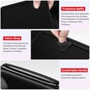 iVoler [Carica all'interno Custodia per PlayStation Portal con 2 Pellicole in Vetro Temperato, Borsa Sottile con Foro di Ricarica, Case Rigido da Viaggio per Remote Player - Nero - 5