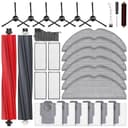 28 Stück Zubehör für Roborock S8 Pro Ultra Saugroboter, Ersatzteile 2 Hauptbürste 6 Staubbeutel 6 Wischpad 4 HEPA Filter 6 Seitenbürste 2 Reinigungszubehör 1 Schraubendreher 1 Wasserfilter Zubehörset - 1