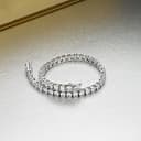 Diamond Treats Bracciale Tennis da Donna, Argento Massiccio 925, con Zirconi Bianchi Super Brillanti da 4 mm di qualità AAA. Questo Bracciale da Donna da 6,5'' è Il Regalo Perfetto per Lei. - 3