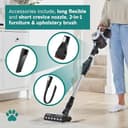 Bosch Unlimited 7 BCS712GB ProHome MultiUse Lightweight Cordless Vacuum Cleaner with Flex Tube, Quick Charger & Accessories, 2 Batteries 80 minutes runtime - White - 11