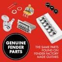 Fender Afinadores de Guitarra Eléctrica Stratocaster,Telecaster, Set de 6, Cromo, Garantizan una Estabilidad de Afinación Precisa, Incluye todo el hardware de montaje necesario - 7