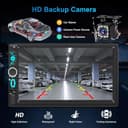 KMUTZY A-pple CarPlay & Android Car Radio 2 Din 7 Inch Digital Multimedia Receiver, Dual DIN Radio with Screen, Rear Camera, Mirror Link, FM/Type-C/Phone GPS Navi - 5