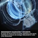 Haier X 5 HWD100-BP16357US Lavadora Secadora, Capacidad 10KG+6KG, Motor Inverter, WIFI, Tecnología Antibacterias, Refresh, Inicio diferido, DetectorKG, 60CM Ancho, 1600 RPM, 16 programas, Blanco - 8