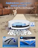 ECOVACS DEEBOT T80 OMNI Robot Aspirapolvere Lavapavimenti, 18.000 Pa, Spazzola OZMO ROLLER, ZeroTangle 3.0, Lavaggio Mocio con Acqua Calda a 40-75 °C, Asciugatura ad Aria Calda, Bianco - 3