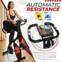 SmartXBike Pro 4-in-1 Exercise Bike Folding Indoor Cycling Fitness Bike with Magnetic Auto Resistance, FTP Power Training for Home Gym, Bluetooth Smartphone App Compatible with Kinomap, VZfit VR - 2
