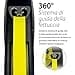 Flexi Giant Professional - Guinzaglio avvolgibile a fettuccia, Per cani fino a massimo 50 kg, Nero/Neon, L - 10m - 5