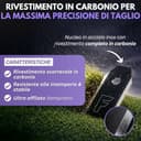 Filzada® 45x Lame per Robot Tagliaerba - Carbonio BLACK - adatto a tutti gli Husqvarna Automower - Lame Robot Tagliaerba adatto a Husqvarna 305, 308, 310, 315, 320, 420, e molti altri. con viti - 4