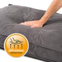 JAMAXX Premium Hundekissen Orthopädisch Weich Memory Foam, Waschbar, Nässeschutz Wasserabweisend - Dicke Füllung Visco Elastisch, Flauschig Samtartiger Stoff, Hundebett PDB1001 - 4