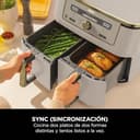 Ninja MAX Freidora de aire sin aceite con compartimento doble, 2 cajones, 9,5 l, sin aceite, Air Fry, Max Crisp, Roast, Bake, Reheat, Dehydrate, cestas antiadherentes, Piedra Dorada, DZ400EUSTGD - 3