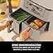 Ninja MAX Freidora de aire sin aceite con compartimento doble, 2 cajones, 9,5 l, sin aceite, Air Fry, Max Crisp, Roast, Bake, Reheat, Dehydrate, cestas antiadherentes, Piedra Dorada, DZ400EUSTGD - 3