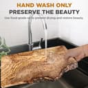 Couples Gift Olive Wood Cutting Board Personalised Olive Wood Chopping Board Wedding Gift New Home Gift Engagement Wedding Anniversary Valentines Initials Design in 25cm 30cm 40cm 50cm (Rustic 40cm) - 5