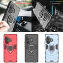 ESTH® Custodia per Realme GT 6T/Realme GT Neo6/GT Neo6 SE con 2 Pezzi Pellicola Protettiva, 360° Rotante Staffa [Compatibile con Supporto Magnetico per Auto], Cover Paraurti PC+TPU, Nero - 6