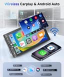 【4G+128G】 Hodozzy Radio Coche 2 DIN con Wireless Carplay Android Auto con USB Tipo C, Pantalla Incell de 7 Pulgadas Autoradio con Bluetooth/DSP/WiFi/RDS/FM/SWC/Cámara de Marcha Atrás - 4