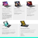 Logitech Combo Touch, Funda con Teclado, iPad Pro 13 Pulgadas (M4)(2024) - Teclado retroiluminado extraíble con Soporte abatible, Escritura cómoda, Modo Multiuso, Disposición QWERTY Español - Grafito - 6