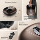 RENPHO Masajeador de pies con calor para fascitis plantar, Portátil Amasado Shiatsu, Compresión, Massager eléctrico de los pies de 3 intensidades, Marrón - 6