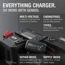 NOCO GENIUS10: 10A 6V/12V Smart Battery Charger – Automatic Maintainer, Trickle Charger & Desulfator with Overcharge Protection & Temperature Compensation – For Lead-Acid & Lithium Batteries - 5