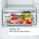 Bosch KIL42NSE0 - Frigorífico empotrable Serie 2, nevera integrada con congelador 122 x 56 cm, refrigeración de 172 L, congelación de 15 L, bisagra de remolque, MultiBox XXL, iluminación LED, - 5