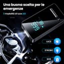 Compressore Aria Portatile 150PSI - Compressore Portatile Tutto-in-Uno e Gonfiatore Elettrico Portatile con Display LCD, USB & Type-C per Auto, Moto, Bici e Palla,Regali di San Valentino - 5