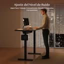 FLEXISPOT Escritorio Elevable Eléctrico Mesa Escritorio con Tablero160x60cm, Standing Desk, Mesa Elevable con 2 Ganchos, Portavasos y Organizador de Cables, 4 Botones de Memoria, para Oficina & Hogar - 7