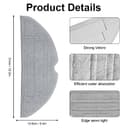 Fixbetter 5 Pcs Mop Pads for Roborock S8, S8+, S8 Pro Ultra Robot Vacuum, VibraRise 2.0 Washable Reusable Mopping Pad Replacement Accessories - 5