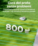 YARDCARE M800Plus Robot Tagliaerba Senza Filo Perimetrale, 800 m², Posizionamento GPS + Visione AI, Robot Tosaerba, Modalità di Taglio a U, Rilevamento di 150 Ostacoli, Ricarica Automatica, App - 5