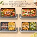 Cosori Freidora de Aire Dual Blaze TwinFry 10 Litro-True Metal-Doble Resistencia 2800 W (35–240 °C)-Divisor para Zonas de la Gran Doble Cesta-6 Funciones-Smart WiFi-Máx 10 Personas-Limpiable - 5