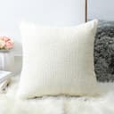 Artscope 1er Set Boucle-Kissenbezügen Einfarbig Wurfkissenbezug Moderne Dekokissen Kissenhülle Set Kissen Fall für Sofa Auto Schlafzimmer Zuhause Dekor 40x40cm, Creme Beige - 3