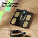 Bilancia pesapersone digitale Runstar, Bilancia smart 8 elettrodi peso corporeo e grasso, BMI, massa muscolare, 28 misurazioni composizione corporea, LCD TFT a colori con maniglia retrattile - 7