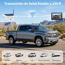 VASTEND Telecamera Retromarcia Wireless Solare con Monitor 7", Sistema di Retromarcia Digitale HD 1080P, Batteria 10000mAh & Attacco Magnetico, IP69K Impermeabile per Camper, Camion, Rimorchio - 4