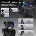 FLEXISPOT BS8 PRO Ergonomic Office Chair, Desk Chair with Dual Wing Lumbar Support and Footrest, 3D Headrest, 3D Armrests & Adjustable Seat Depth, 3-Level Tilt & Height-Adjustable Backrest (Black) - 5