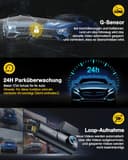 GKU 4K Dashcam Auto Vorne Hinten, 5GHz WiFi GPS, Dual Dash Cam, 1.5” IPS Mini Auto Kamera mit 64GB SD Karte, Parküberwachung, Super Nachtsicht, WDR, 170° Weitwinkel, G-Sensor, APP Steuerung, Max 256GB - 6