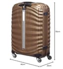 Samsonite Lite-Shock - Spinner S, Handgepäck, 55 cm, 36 L, Braun (Sand) - 9