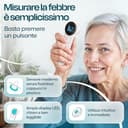 HIMMELSHAUCH MEDICAL Termometro Febbre Auricolare e Frontale | Misuratore 3 in 1 | Termometro Neonato, Bambino e Adulto | Termometro Digitale Infrarossi Frontale | Termometro Orecchio Bambini - 3