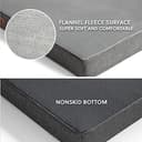 Bedsure Cuscino per cani in memory foam, tappetino per cani, misura grande, ortopedico, materasso per cani, lavabile e antiscivolo, letto per cani interno, grigio, 89 x 56 x 8 cm - 9