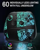 Switch 2 Pro Controller, Switch Controller Wireless with Charging Dock for Switch 2/Lite/OLED, RGB Bluetooth Gamepad with Hall Effect/7 LED Colors/Back Paddles/Dual Shock/Turbo/Motion Control, Black - 3