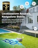 ECOVACS GOAT G1-800 robot tagliaerba 800mq senza filo perimetrale, Rasaerba robot con mappatura automatica, posizionamento Banda Ultra Larga+Vision+GPS, gestione di 16 zone, pendenza fino al 45% - 2