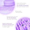 FOREO LUNA 4 body cepillo de cuerpo - Cuidado de toda la piel - Exfoliante para cuerpo - Mejora la absorción de las lociones - Herramienta de drenaje linfático premium - Impermeable - Lavender - 3