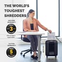 Fellowes 12 Sheet Paper Shredder for Office - Cross Cut Shredder with Auto Reverse Jam Solution & SafeSense Technology - Powershred LX85 Home Office Shredder with 19L Pull-Out Bin - DIN Level P4 - 7