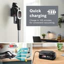 Bosch Unlimited 9 Cordless Vacuum Cleaner, 60-Minute Runtime, 3.0 Ah Battery Pack, MicroClean Technology, Easy Empty Dust Box, LED Lights, White, BBS931WGB - 9