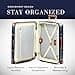 Bric's Bellagio 3.0 Spinner Trunk - Luxury Hardshell Luggage with Large Wheels, Telescopic Handle, Leather Detailing - Expandable Rolling Suitcase, Blue, 27", Bellagio 3.0 - 4