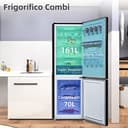 CHiQ FBM228NE4DE No Frost Combi Refrigerator,frigorífico independiente con congelador, combinación de frigorífico y congelador 231 L, sin escarcha, flujo de aire múltiple, dispensador de agua, 170 cm - 6