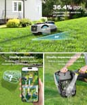 YARDCARE N1600PRO – Cortacésped robot sin cable perimetral con RTK & Visión IA, hasta 1600 m², corte eficiente en U con gestión de zonas, altura regulable por app y evitación inteligente de obstáculos - 10