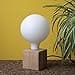Cube table lamp in wood, E27 base compatible, IP20, 60W max power - 2