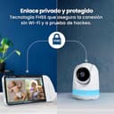 Babysense Videovigilancia Full HD con pantalla dividida con 2 cámaras, luz nocturna en 6 colores, detector de sonido y luz, batería de 20 horas, conexión segura sin necesidad de WLAN - 9