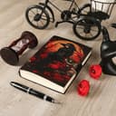 ANANYOM Handmade Leather Journal, Arciero Storica vintage Leather Journal (Multi colour) Notebook With 200 Blank White Paper, Unruled, Brass Clasp Lock journal for Men & Women, Multi Colour - 6