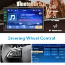 Radio Coche 1 DIN con CarPlay y Android Auto - Pantalla Táctil de 7 Pulgadas, Autoradio con Bluetooth y Soporte Mirror Link para iOS/Android con Cámara de Respaldo - 4