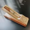 Penna a sfera in legno naturale fatta,Personalizzabile,Incisione a Mano,set di penne regalo elegante,per:Laurea, Compleanno, Anniversario. - 7