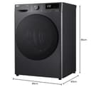 9kg Heat Pump Tumble Dryer with Dual Dry™, Dual Inverter, Smart Pairing, Auto Cleaning Condenser, A++ Rated in Slate Grey - 8